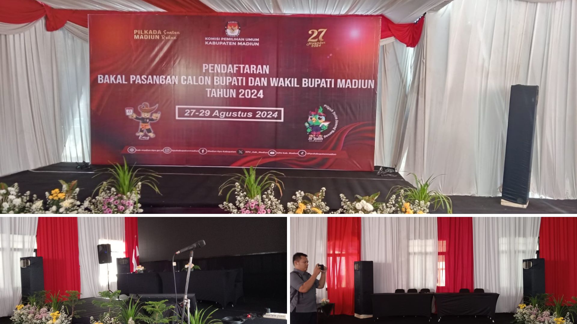 hari pertama pendaftaran calon bupati 2024