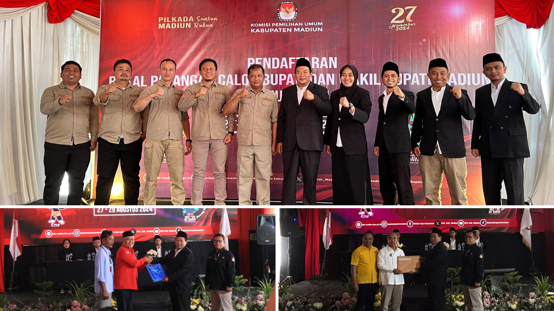 hari kedua pencalonan bupati madiun 2024