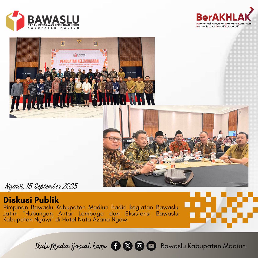 Humas Bawaslu Kabupaten Madiun